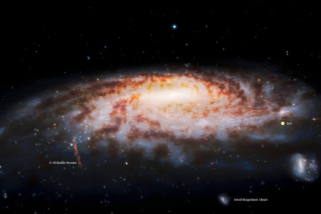 На окраине Млечного Пути найдены остатки древнего звездного скопления с чрезвычайно низкой «металличностью»